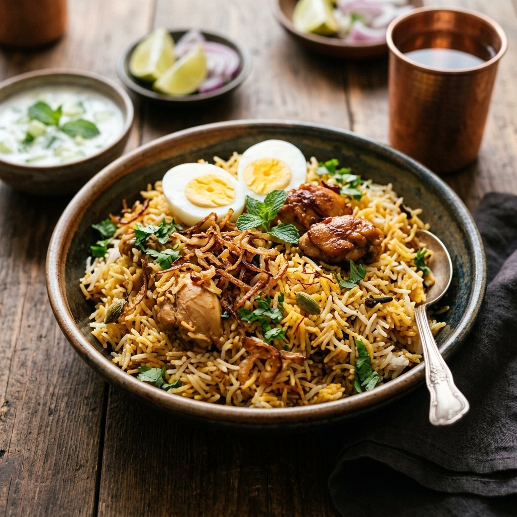 Pollo al Curry (+ 2 Naan o Roti + Lata)